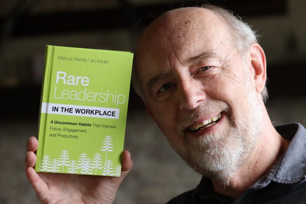 Jim wilder with Rare Leadership book